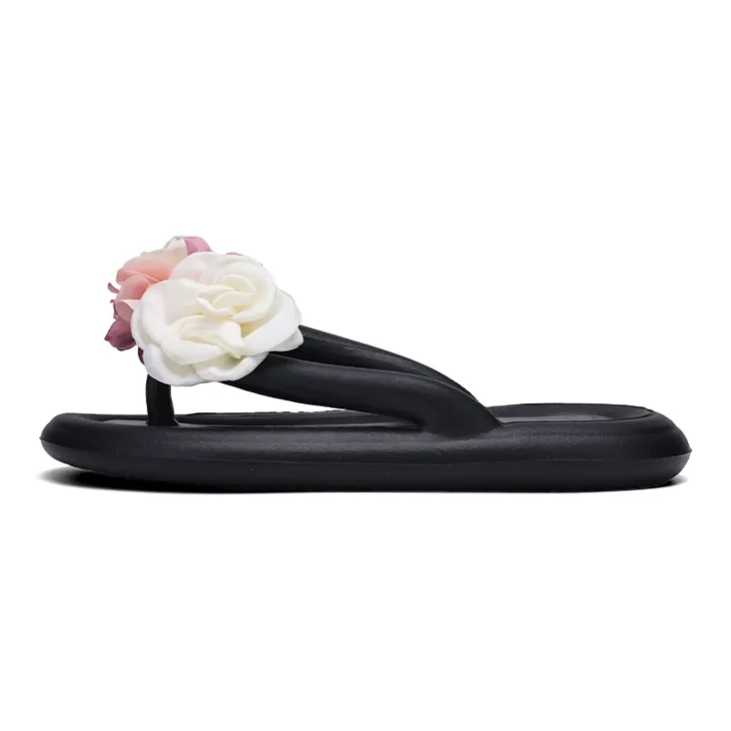 XMISTUO Soft And Bouncy Feeling Women's Summer EVA Floral Comfortable Slip Resistant Waterproof Flip Flops-22