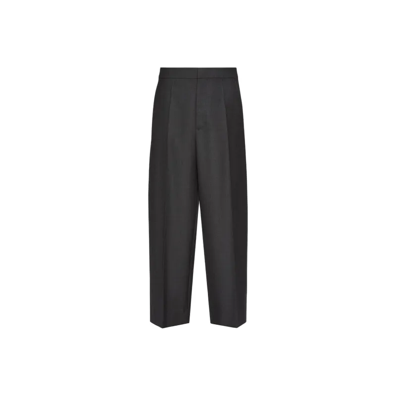 Valentino Pleat Detailed Tapered Trousers-0