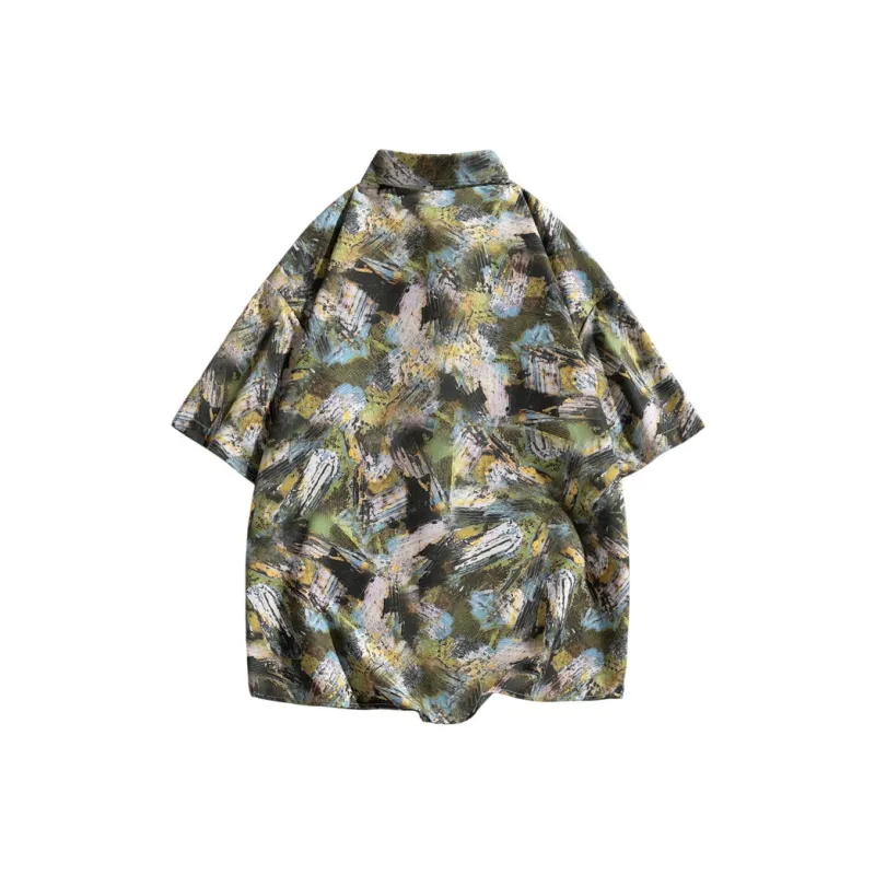 DJ.SPIRIT Shirt Unisex Oil Painting Green-1