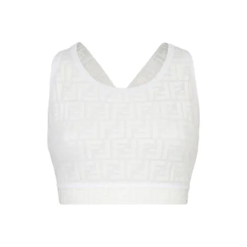 FENDI Tank Tops Women's White