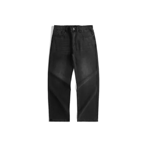 98SQUID Jeans Unisex White Washed Black