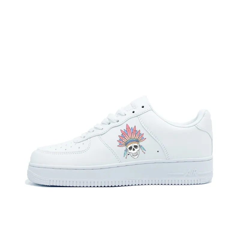 PAIN OR PLEASURE Preppy Style Minimalist Style Comfortable Versatile Skateboard Shoes Unisex White-0