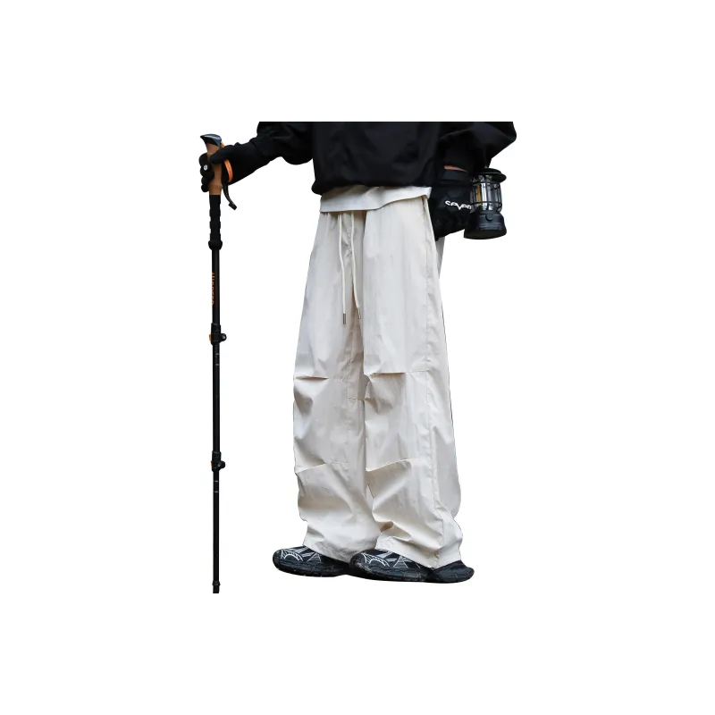 FORCEREPUBLIK Casual Pants Unisex White Jade-0