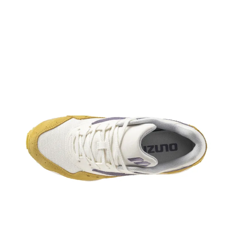 Mizuno Contender Non slip Support Low Top Running Shoes Men's White Yellow Purple-2
