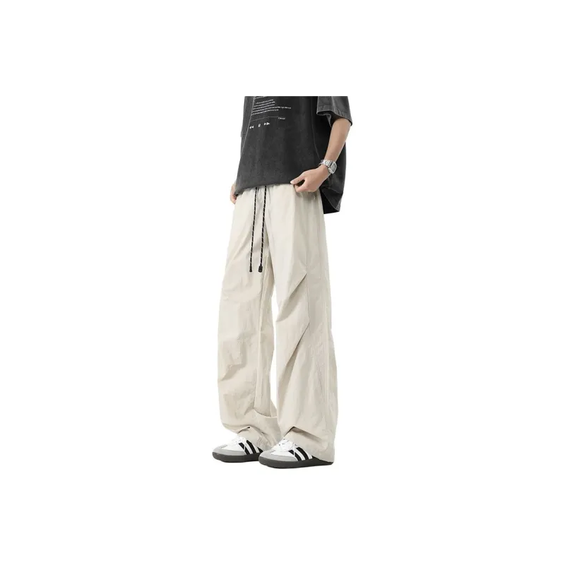 GROW DATE Casual Pants Unisex Apricot-0