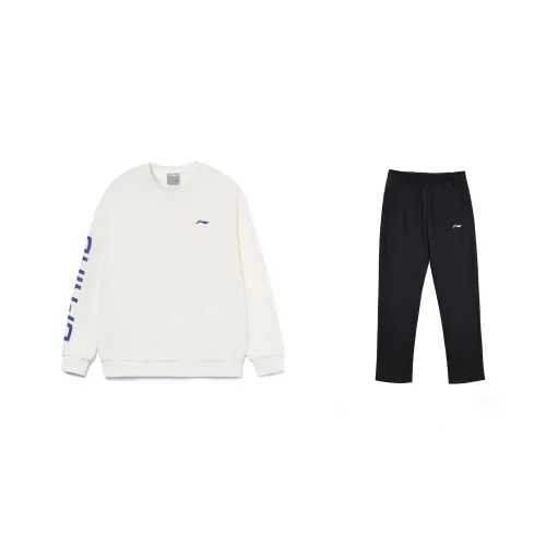 LINING Casual Sportswear Men Set White+Black