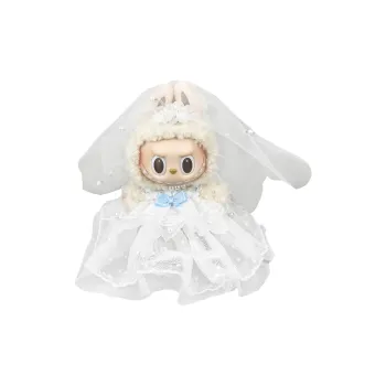 [Modified Doll] POP MART Labubu THE MONSTERS Heartbeat Macaron Collection Dream Wedding, Cute Hang Tag Box 17cm