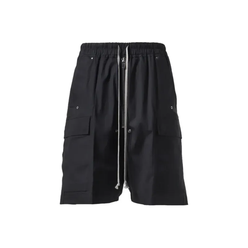 RICK OWENS Casual Shorts Men Black-0