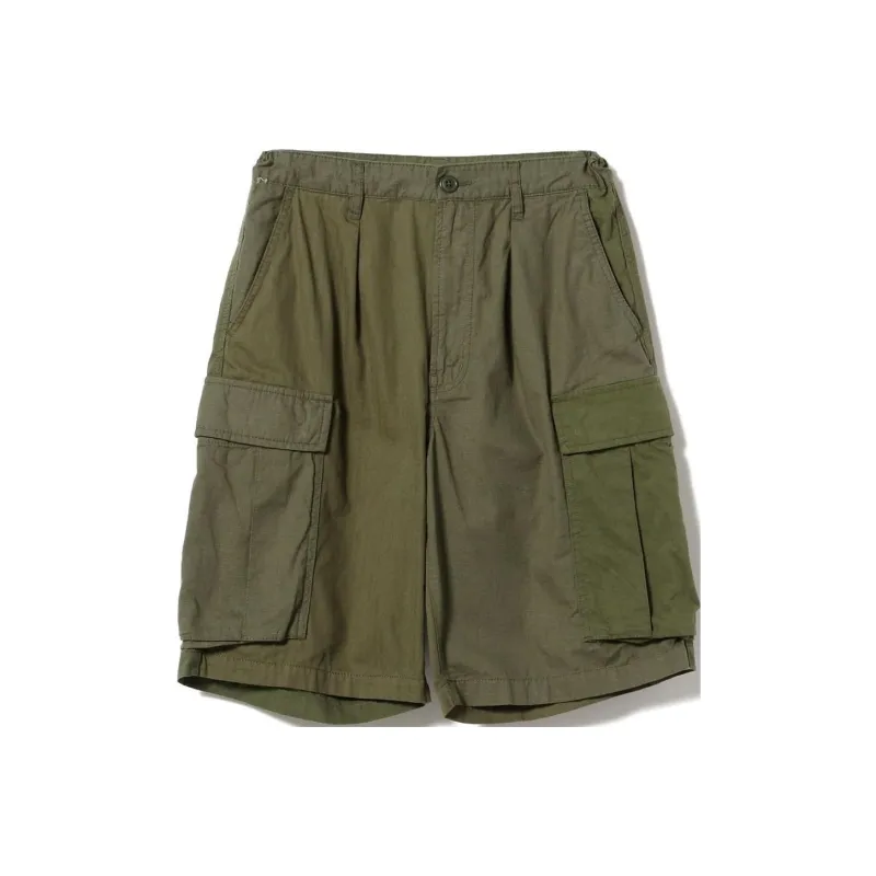 Beams Casual Shorts Men Olive Green-0