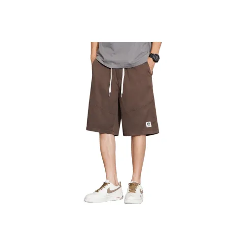 Tonlion Casual Shorts Men's Coffee