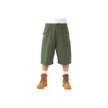 Beams Cargo Shorts Men Olive Green