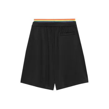 Balenciaga FW22 Casual Shorts Loose Fit Style Men's Black