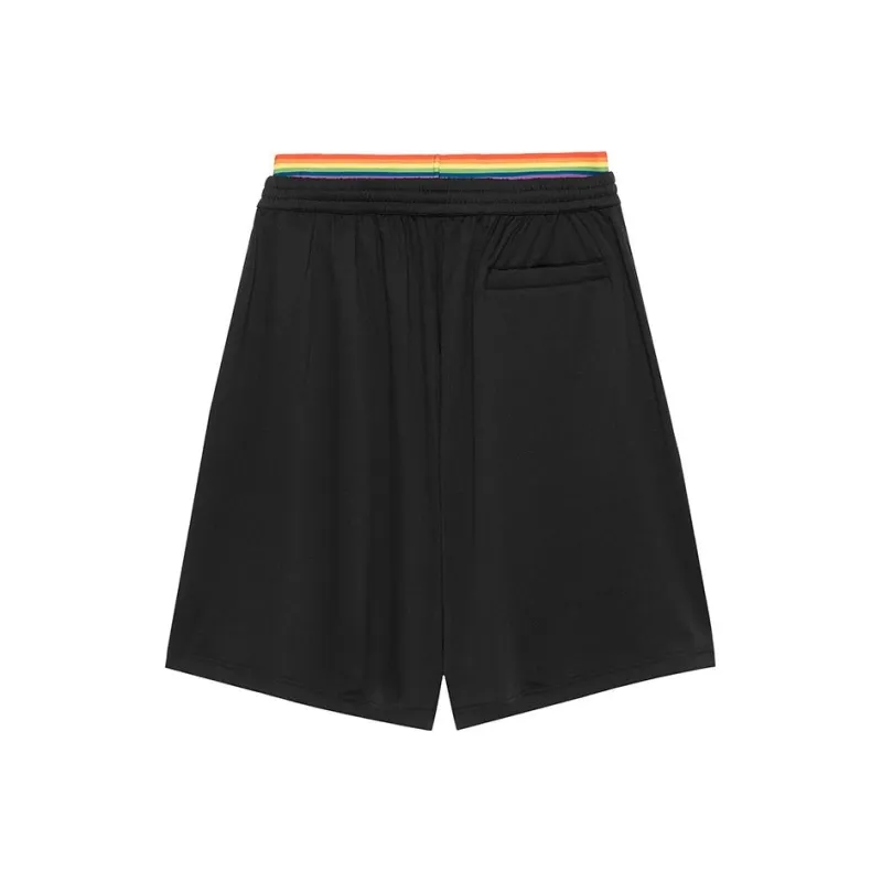Balenciaga FW22 Casual Shorts Loose Fit Style Men's Black-0