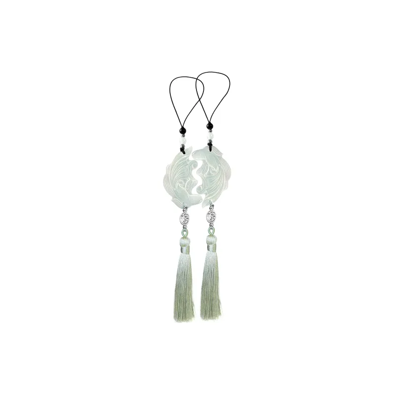 Tang Zhi Natural Serpentine Jade Pendants Unisex-0