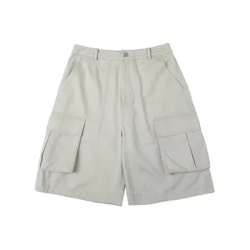 COUNTRY MOMENT Cargo Shorts Unisex Light Gray