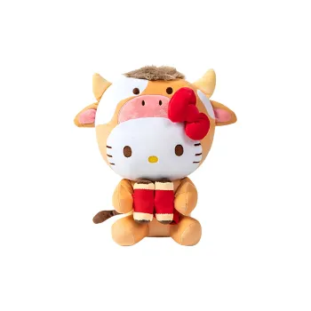 Sanrio Liuo/Hello Kitty Hello Kitty, Ox Year Collection Dolls Plush Doll 11cm Height