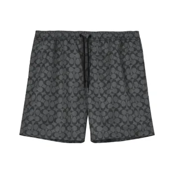 COACH Men Signature Swim Trunks