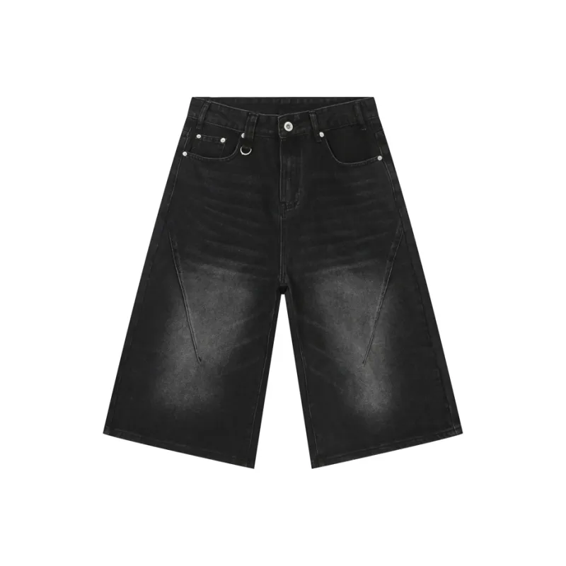 Voguo Relay 7/8 Denim Shorts Unisex-4