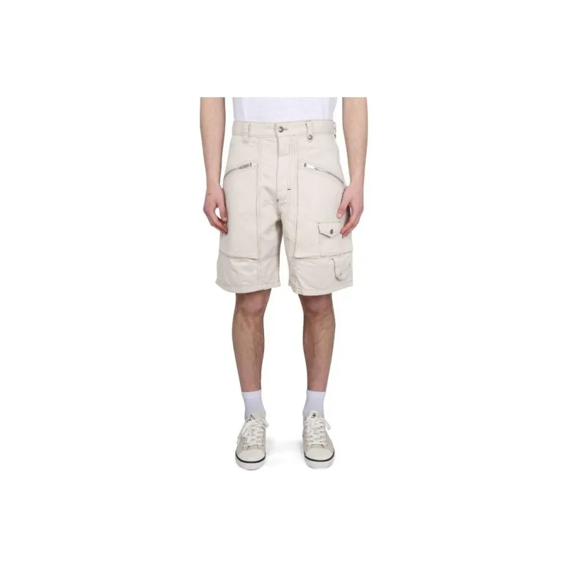 ISABEL MARANT Peio Denim Bermuda Shorts-0