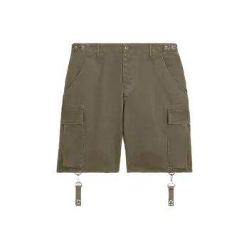 CELINE Strap Detailed Bermuda Shorts