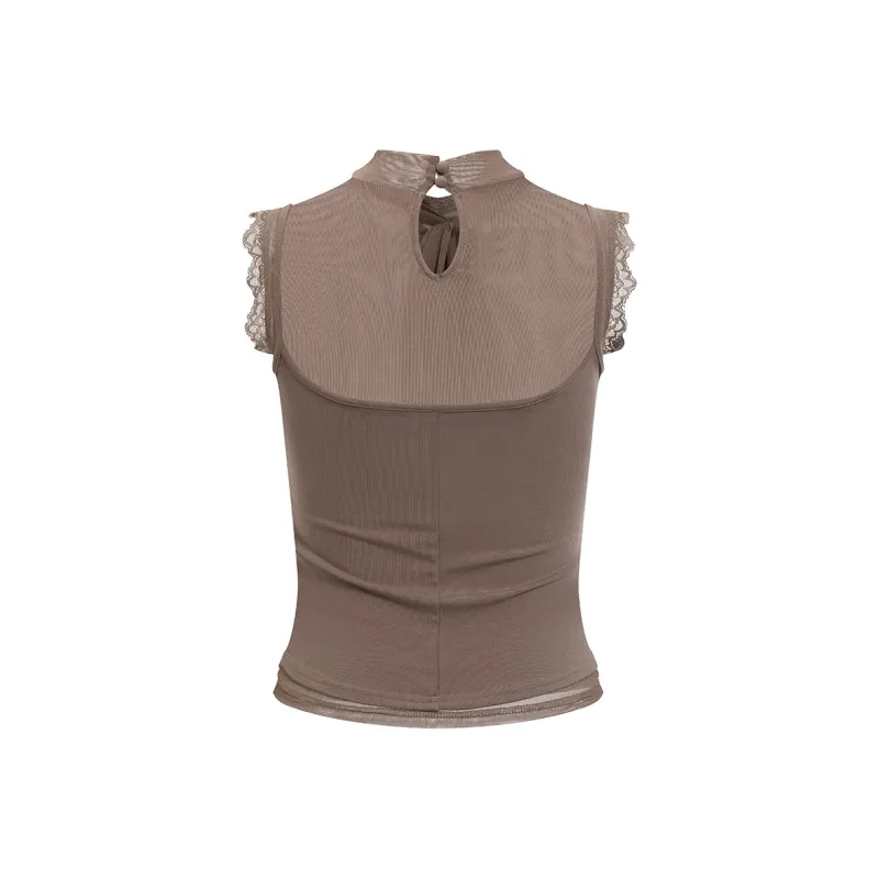 Ariseism Tank Top Women's Coffee Brown-1