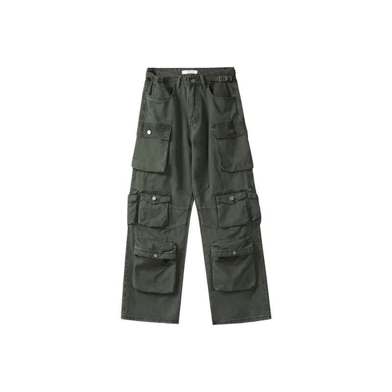 F.K.V.A Casual Pants Unisex Army Green-0