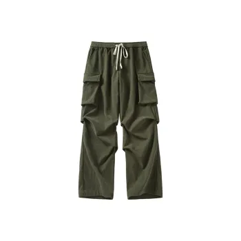 DEERWAY Casual Pants Unisex Army Green