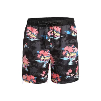 GAILANG Beach Shorts Men Island Cabin