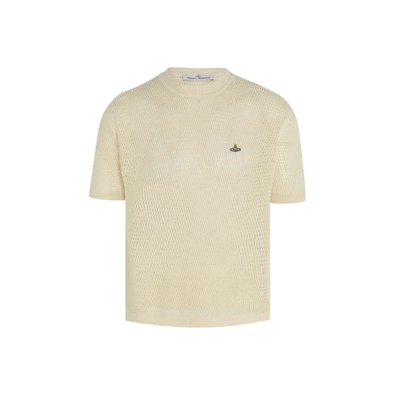 Vivienne Westwood Julian Orb Embroidered Knitted T Shirt-0