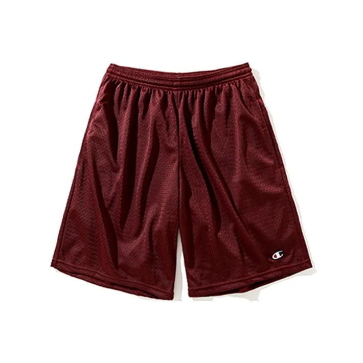 Champion Loose Fit Shorts US Version Unisex Burgundy-0