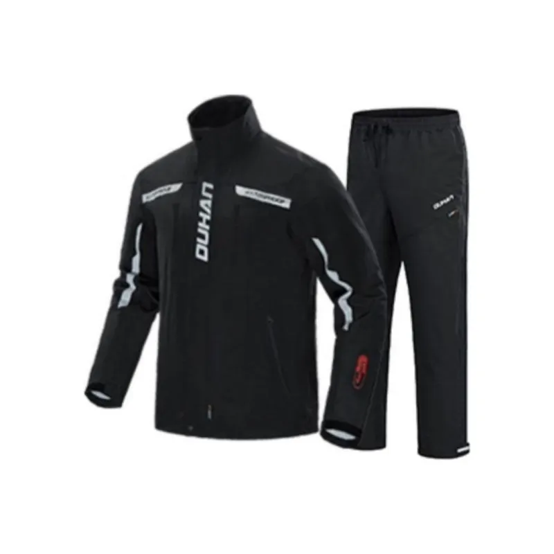 Duhan Racing Suits & Motorcycle Suits Unisex Black/Black Red-0