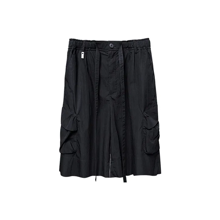 HUANXIANGZHE Casual Shorts Men Black-0