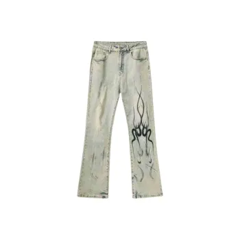 RVANGUARD Casual Pants Unisex Washed Yellow Mud