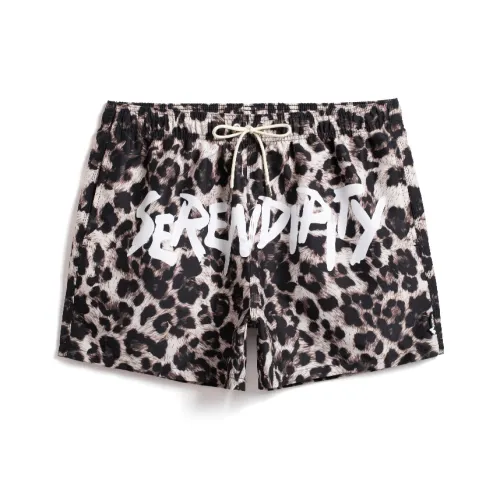 GAILANG Beach Shorts Men's Leopard Print
