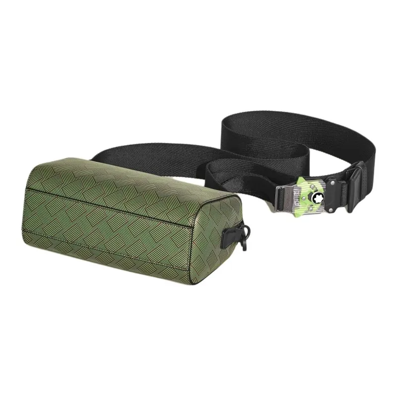 MONTBLANC Stylish 3.0 Grain Cow Leather Mailbox Bag, Shoulder Bag Mini Men's Lime-4