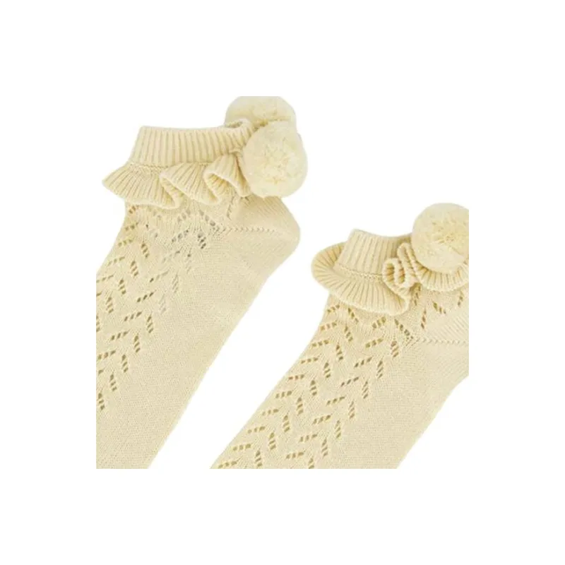 Valentino Ankle Socks Women's 1 Pack Beige Yellow-2