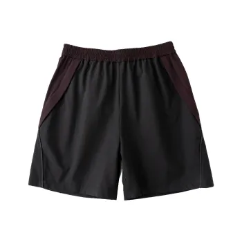 DECESOLO Casual Shorts Unisex Black