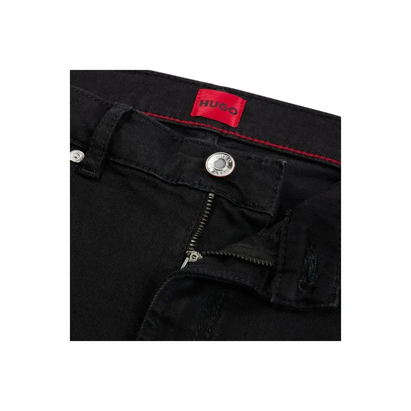 HUGO BOSS Skinny-Fit Jeans In Black Stretch Denim Jeans Women's Black-1