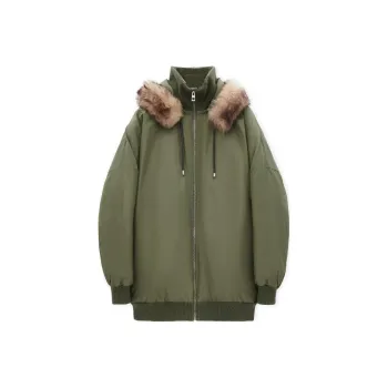 LOEWE FW24 Puffer Jacket Men's Khaki Green