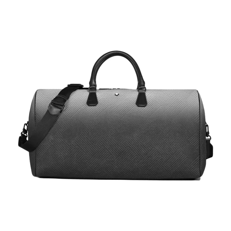 MONTBLANC Stylish 3.0 Leather Travel Bag Women's Black Gray-0