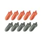 10-Pack (5 Orange+5 Army Green)