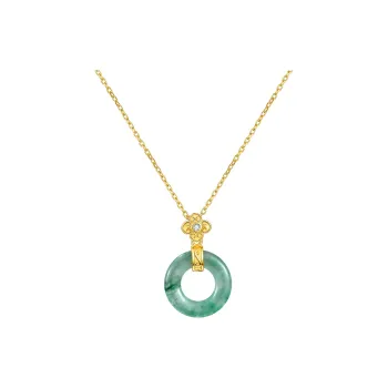 VIR Natural Dulong Jade Necklaces Women's
