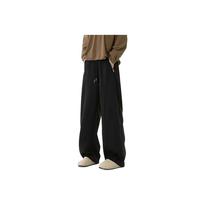 WKOOG Casual Pants Unisex Navy Blue-9