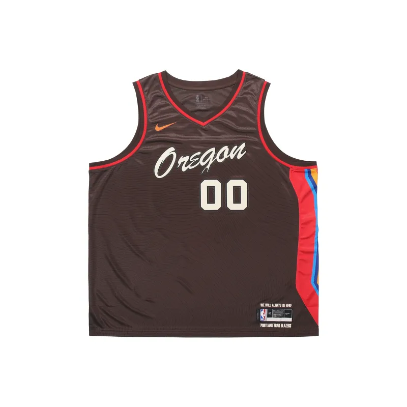 Nike Nike X NBA Basketball Jerseys Men's Dark Charcoal Taupe-0