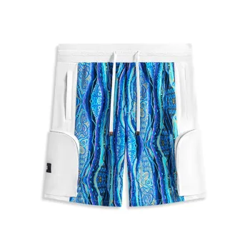 COOGI Street Hip-Hop Retro Pop Style Gourd Pattern Casual Shorts Unisex
