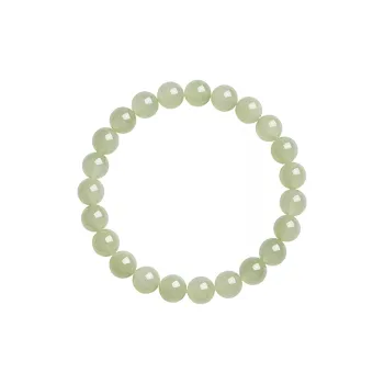 Zhou Jifeng Hetian Jade Bracelets Pale Greenish White Jade Women's