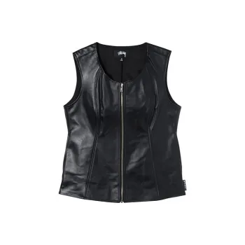 Stussy Tank Tops Women's Black