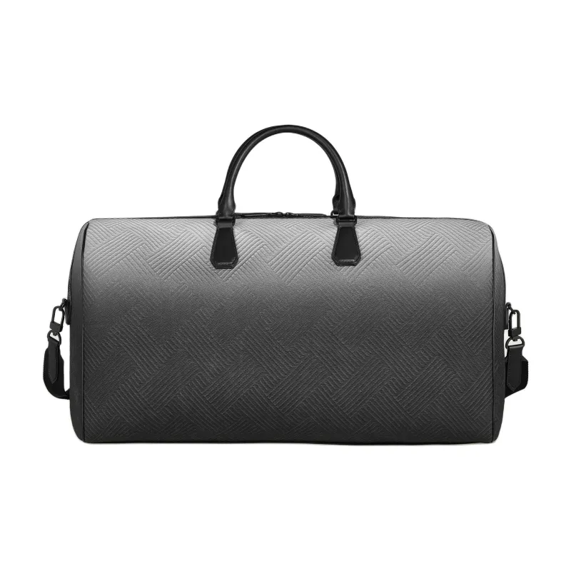 MONTBLANC Stylish 3.0 Leather Travel Bag Women's Black Gray-2