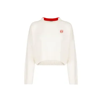 LOEWE Loose Fit Sweater Women's White
