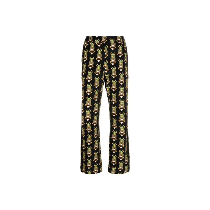 La DOUBLEJ. Graphic-print Elasticated-waist Leggings-0
